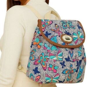 Lily Bloom Mini Backpack Bag Night Flight Butterfly Butterflies Women's Woman's